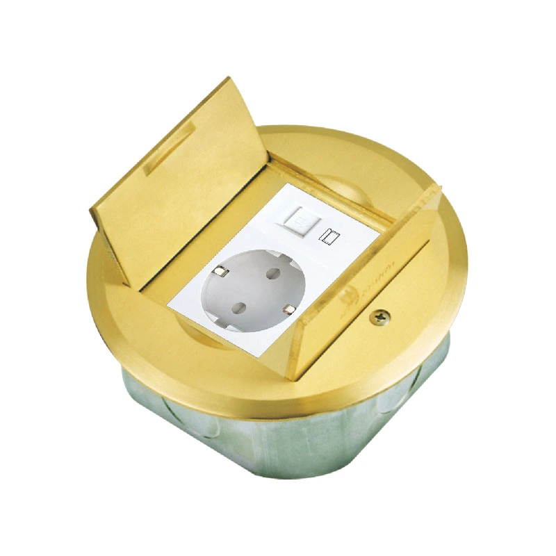 Hidden Floor Socket Box Circular Open Lock Type Socket